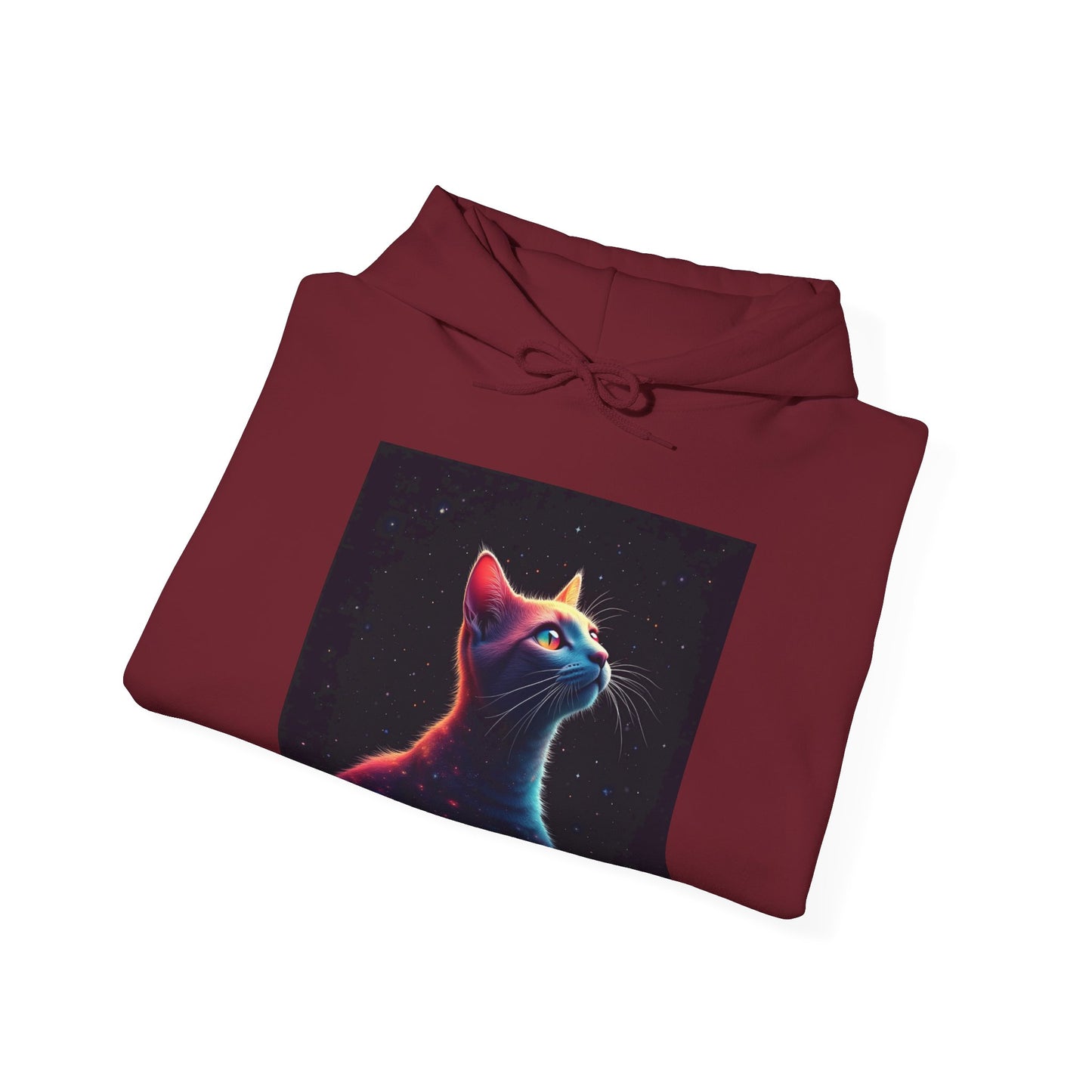 Neon Space Cat Hoodie