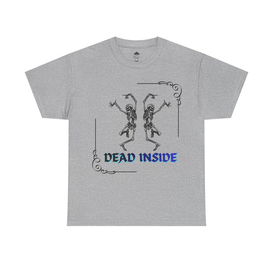 Dead Inside Tee - Gothic Skeleton Graphic T-Shirt