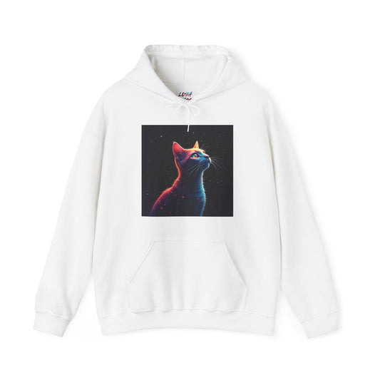 Neon Space Cat Hoodie