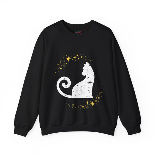 Starry Cat Crewneck Sweatshirt