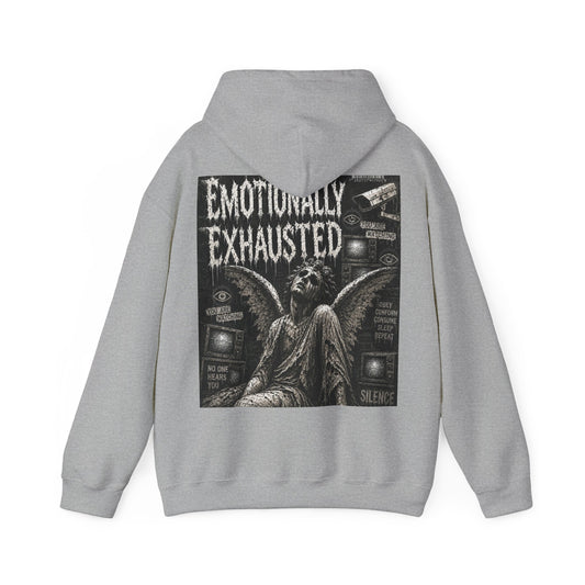 "Emotionally Exhausted" Mental Health Awareness Hoodie