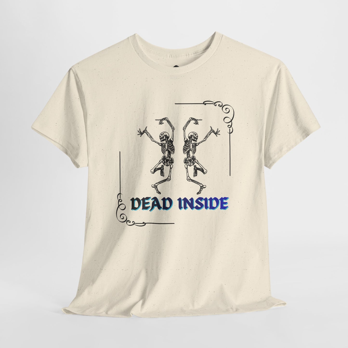 Dead Inside Tee - Gothic Skeleton Graphic T-Shirt