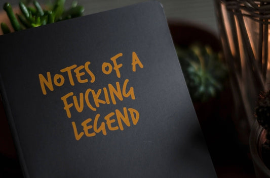 SWEARY FOILED NOTEBOOK / Notes of a F*cking Legend
