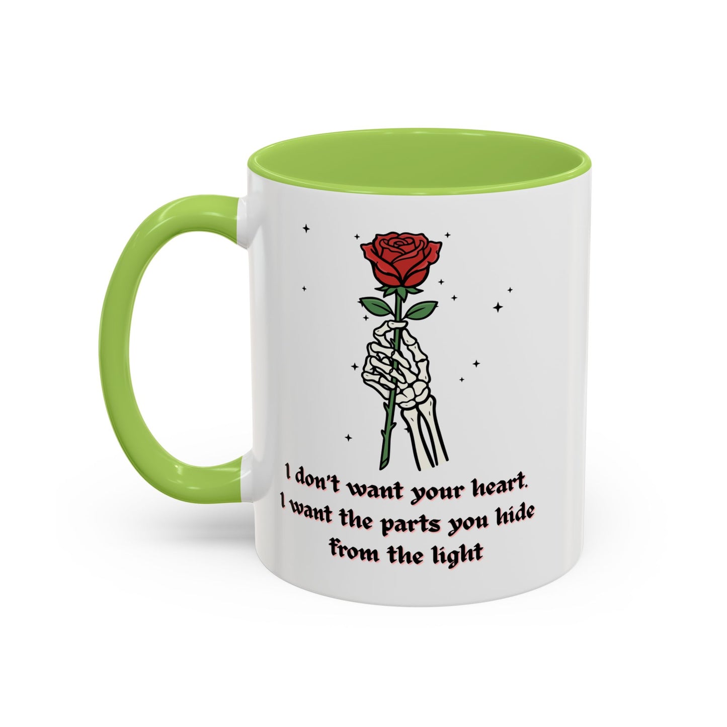 Skeleton Hand Rose Mug