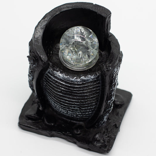 Tabletop Water Feature -15x13x20cm - Water Pot & Crystal Ball
