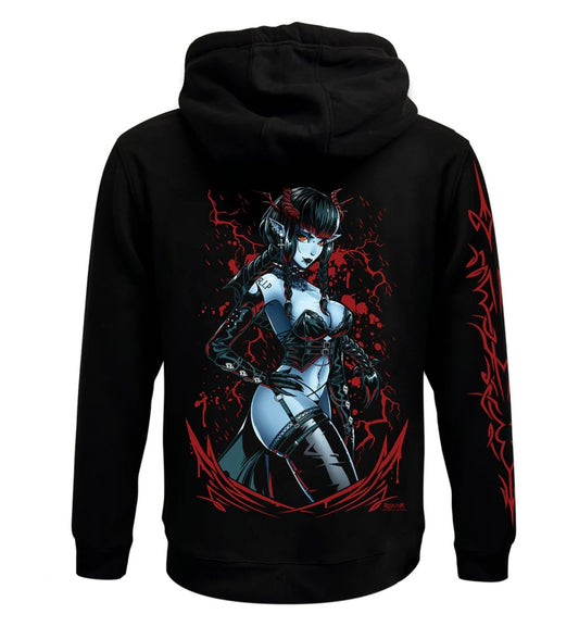 Requiem Collective Ruby Black Zipped Premium Hoodie