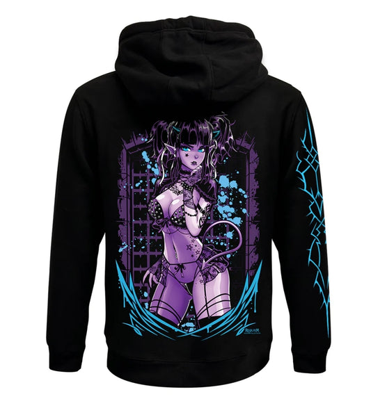 Requiem Collective Blair Black Zipped Premium Hoodie