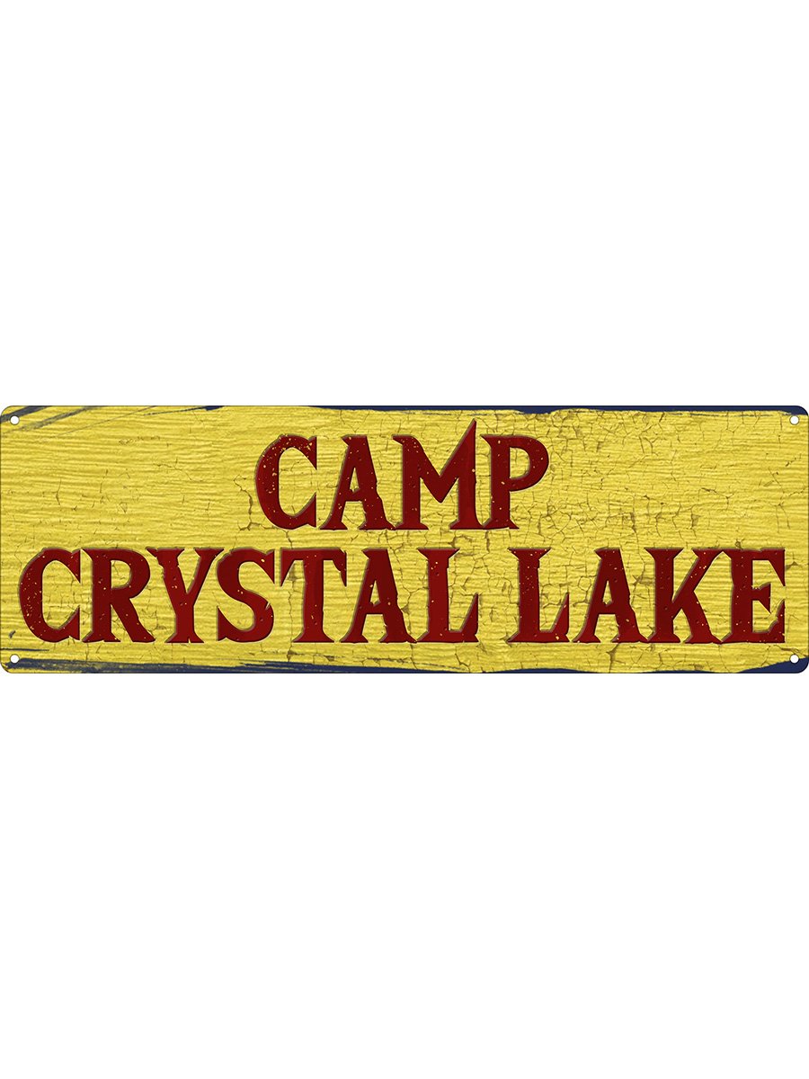 Camp Crystal Lake Slim Tin Sign