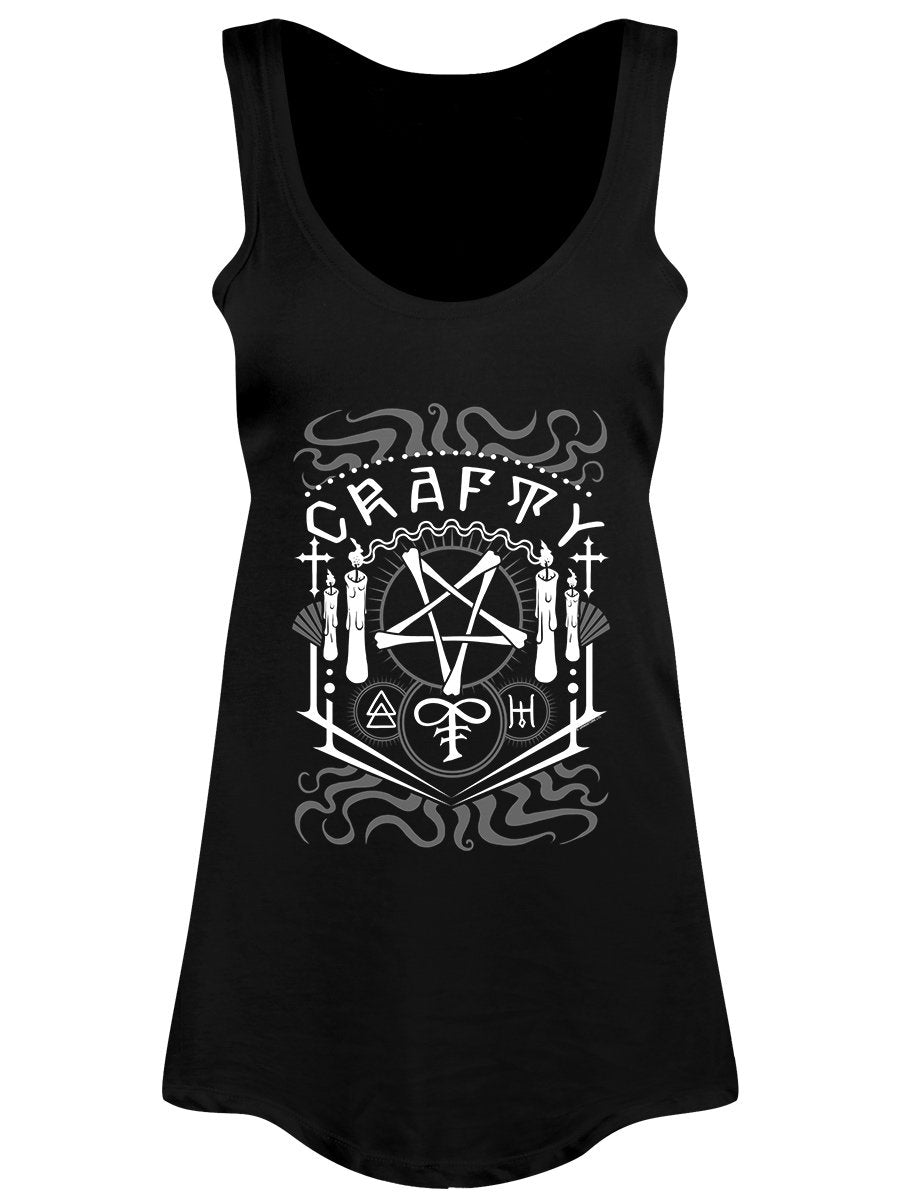 Crafty Witch Ladies Black Floaty Vest
