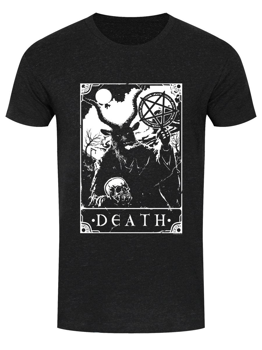 Deadly Tarot - Death Men's Heather Black Denim T-Shirt
