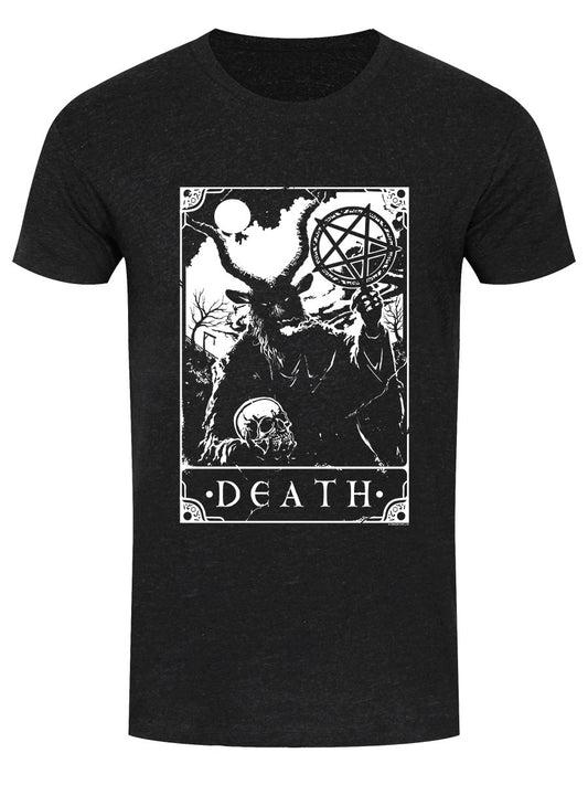 Deadly Tarot - Death Men's Heather Black Denim T-Shirt