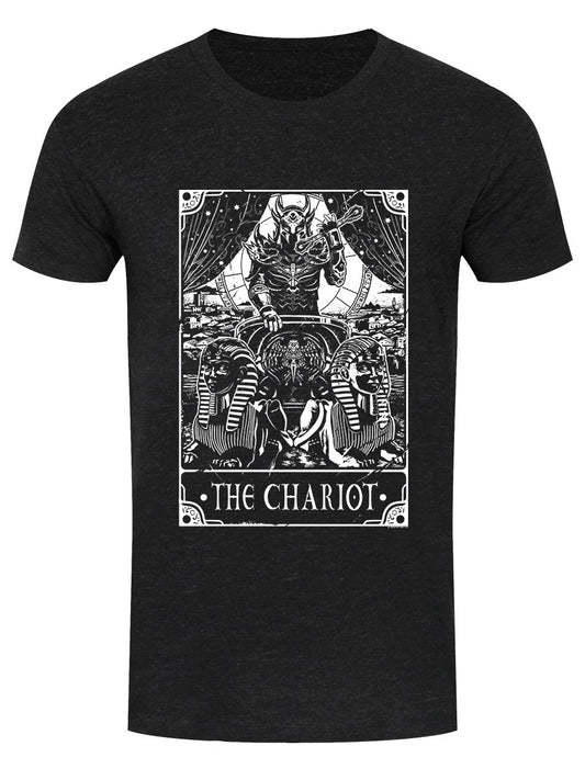 Deadly Tarot The Chariot Men's Heather Black Denim T-Shirt