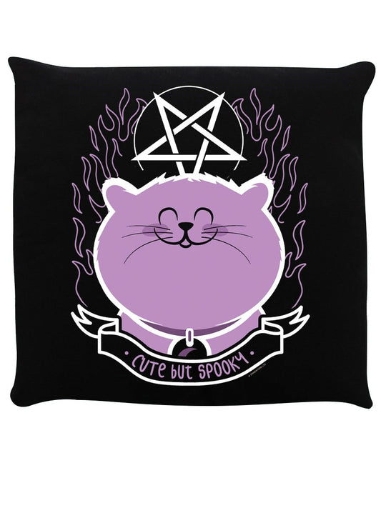 Cute But Spooky Black Cushion