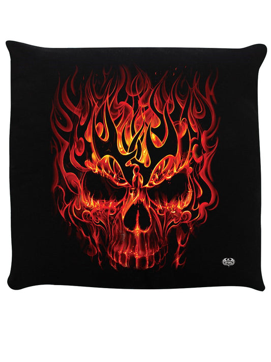 Skull Blast Black Cushion