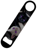 Yin Yang Cats Bar Blade Bottle Opener