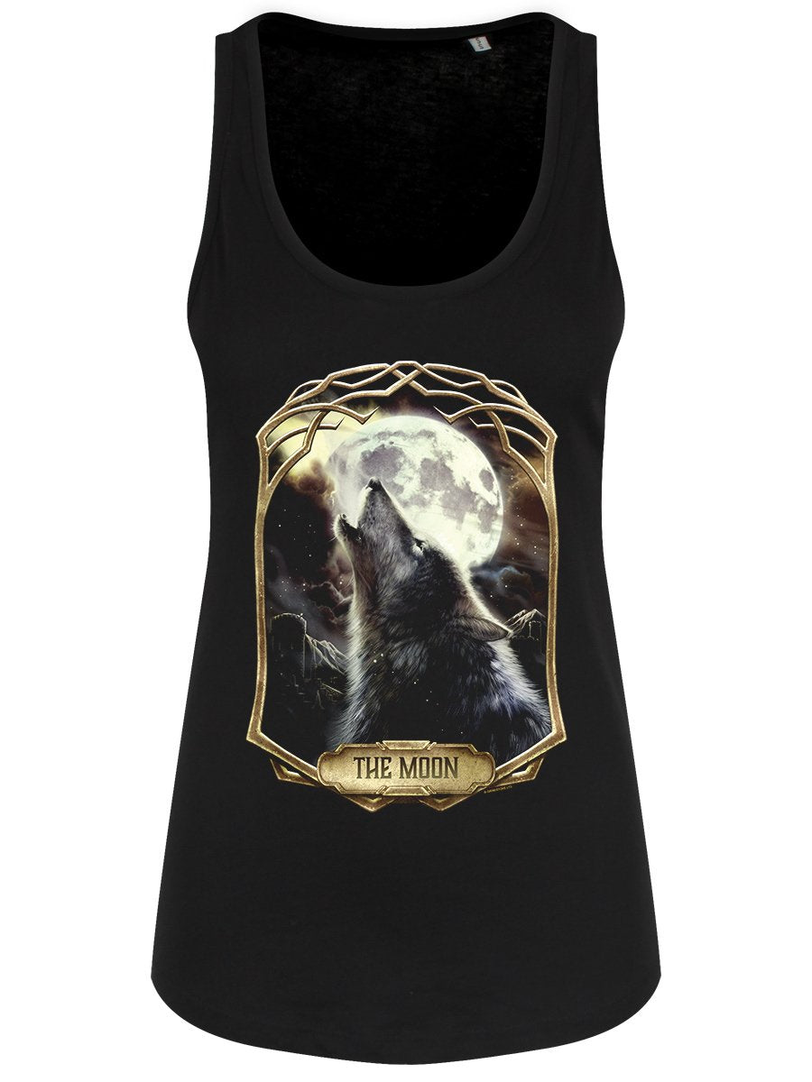 Deadly Tarot Obsidian - The Moon Ladies Black Floaty Tank