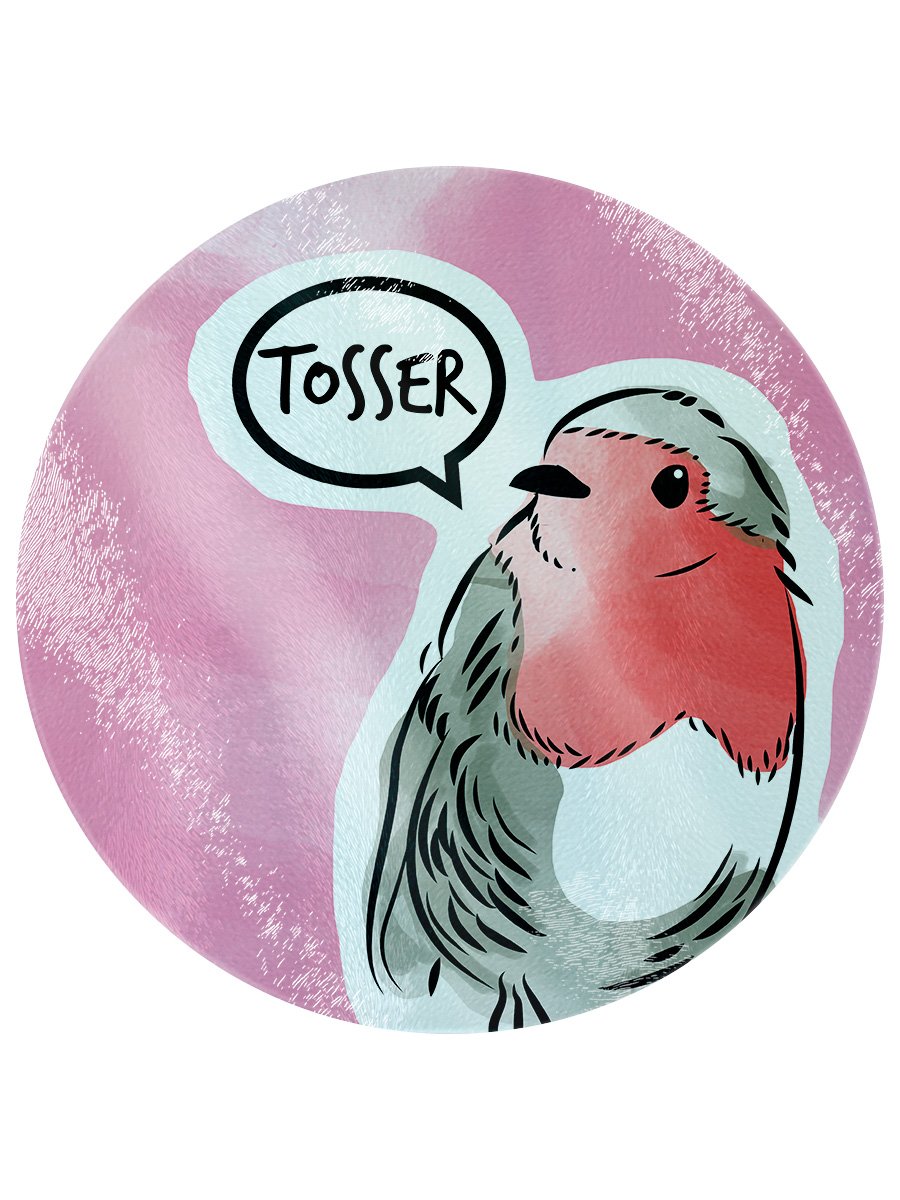 Cute But Abusive - Tosser Glass Chopping Board