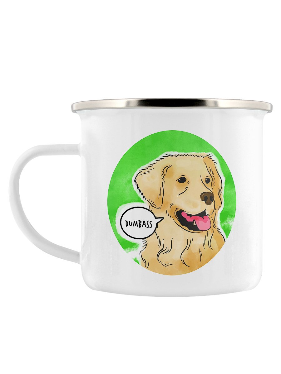 Cute But Abusive - Dumbass Enamel Mug