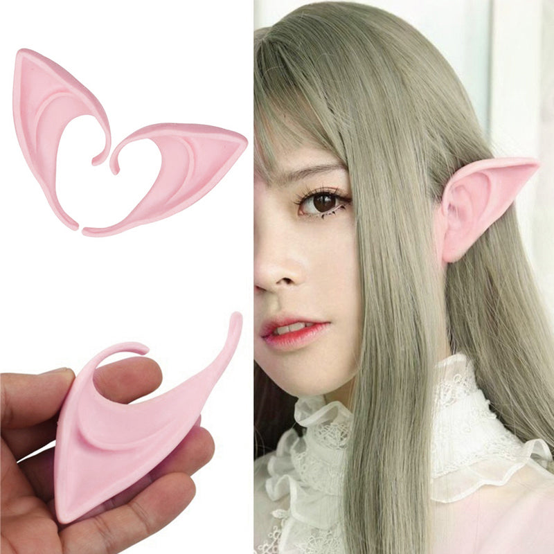 1 Pair Elf Ears Rubber Latex Prosthetic Tips Angel Pixie Fairy Cosplay…