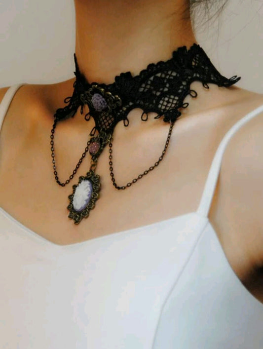 Halloween Lace Choker