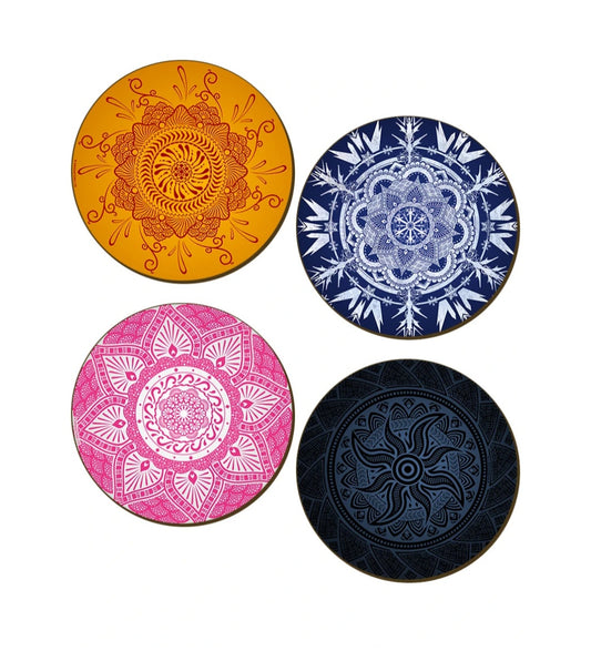 Mystical Mandalas 4 Piece Coaster Set