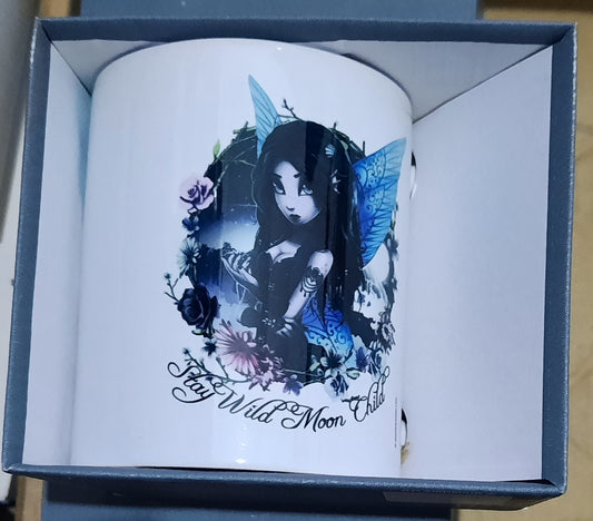 Hexxie Brooke Stay Wild Moon Child Blue Inner 2-Tone Mug