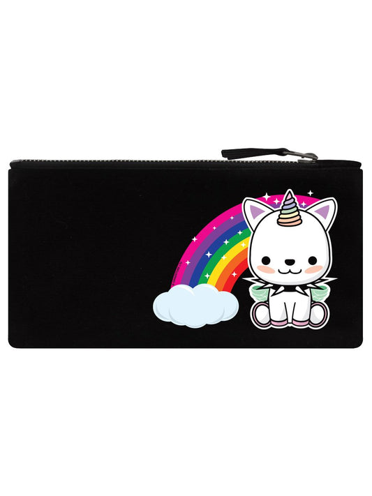 Rock Unicorn Black Pencil Case