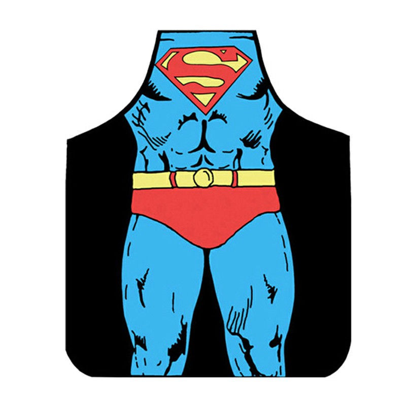 Adjustable Shoulder Strap Funny Cooking Kitchen Apron - Superman