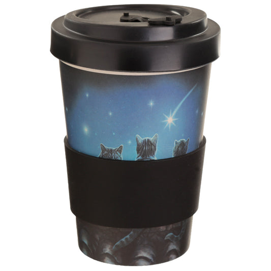 Bamboo Composite Wish Upon a Star Lisa Parker Cat Travel Mug