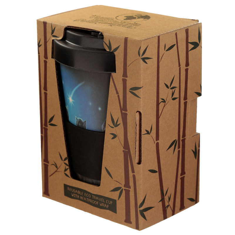Bamboo Composite Wish Upon a Star Lisa Parker Cat Travel Mug