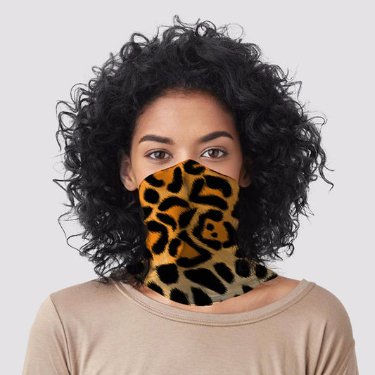 Leopard Animal Print Neck Scarf Face Covering