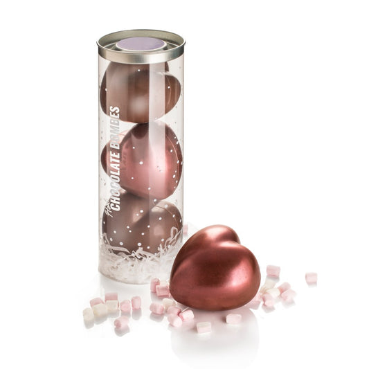 HOT CHOCOLATE HEART BOMBES