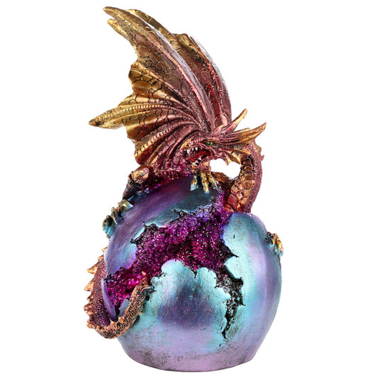 Geode Fire Egg LED Dark Legends Dragon Figurine