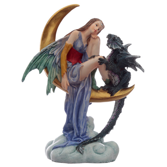 Midnight Moon Dragon Spirit of the Forest Fairy Figurine