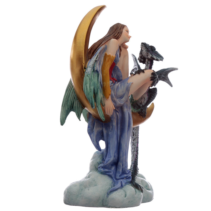 Midnight Moon Dragon Spirit of the Forest Fairy Figurine