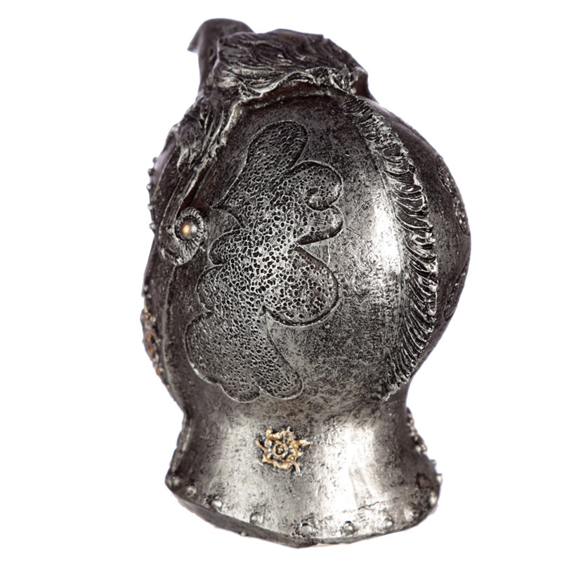 Skull in Medieval Bird Helmet Ornament