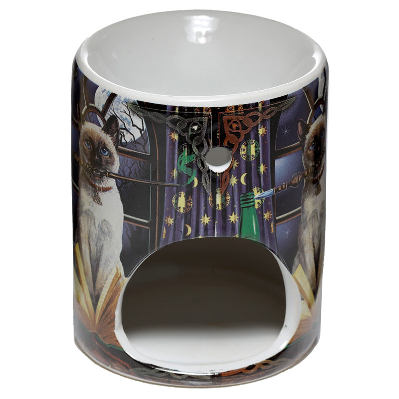 Ceramic Lisa Parker Oil Burner - Hocus Pocus Cat