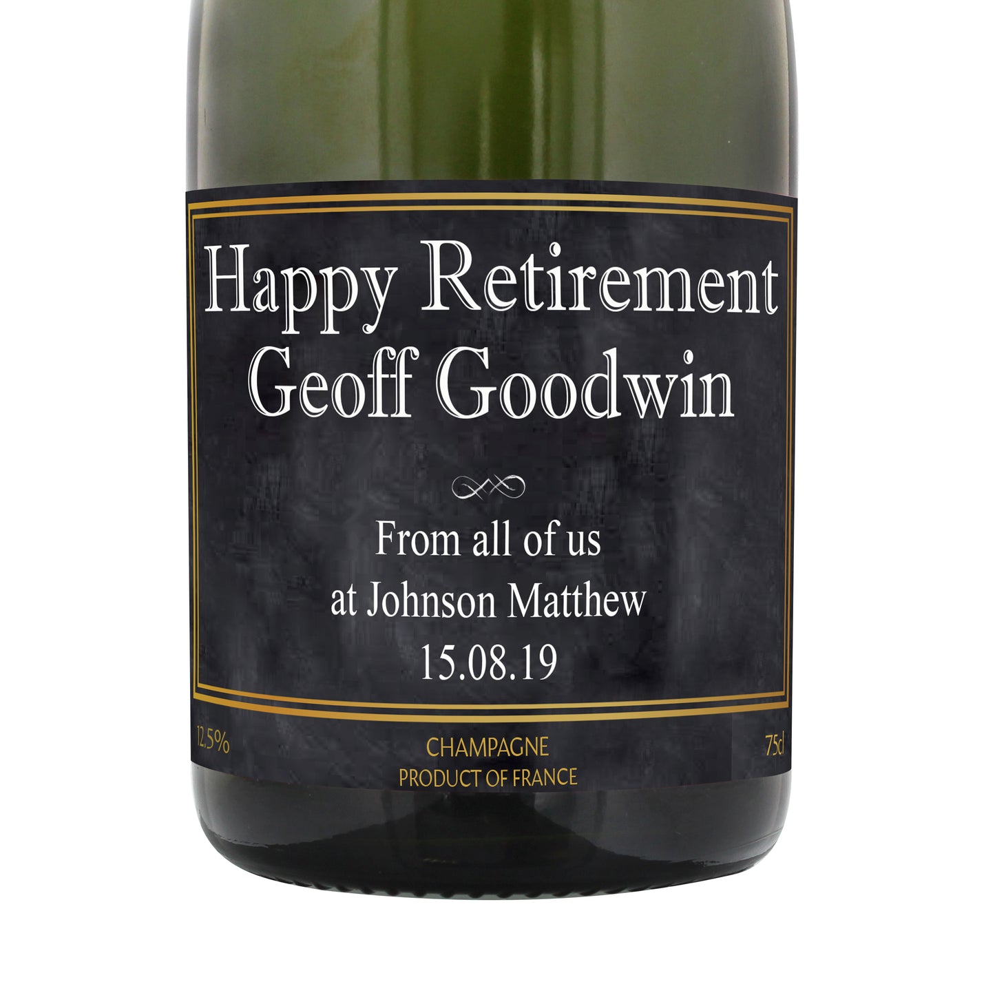 Personalised Chalkboard Champagne