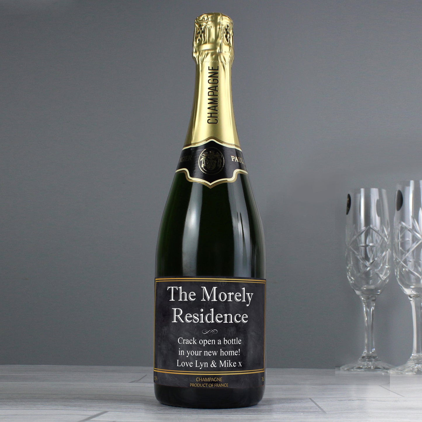 Personalised Chalkboard Champagne