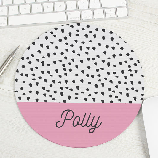 Personalised Dotty Mouse Mat