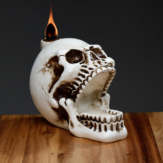 Backflow Incense Burner - Skull with Open Mouth