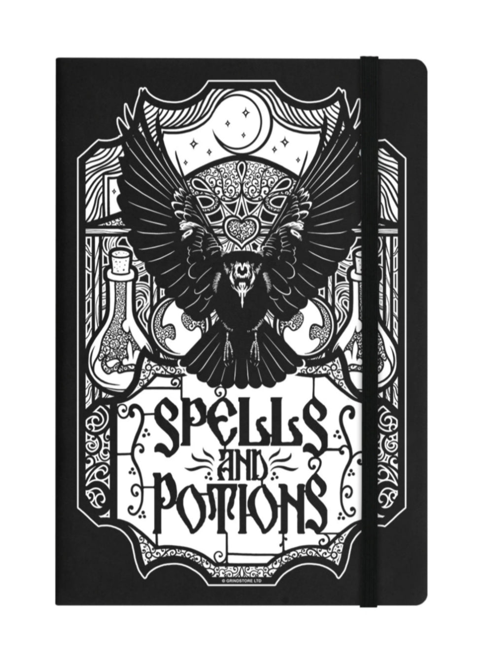 Spells & Potions Black A5 Hard Cover Notebook