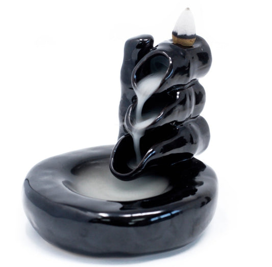 Back Flow Incense Burner - Bamboo & Pool