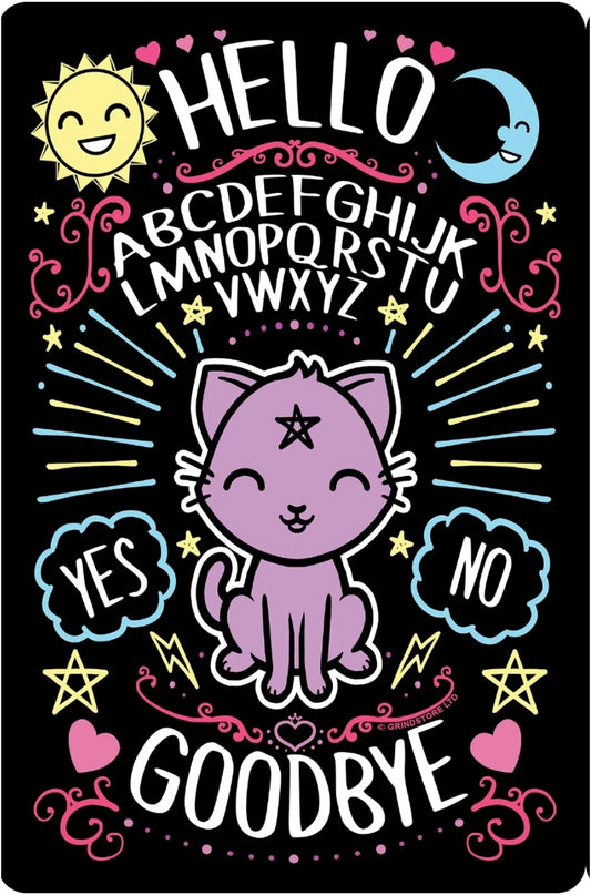 Kawaii Ouija Small Tin Sign