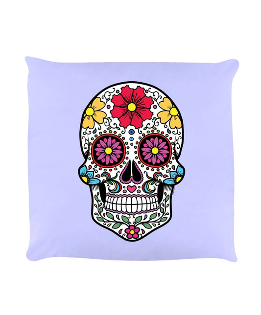 Sugar Skull Lilac Cushion
