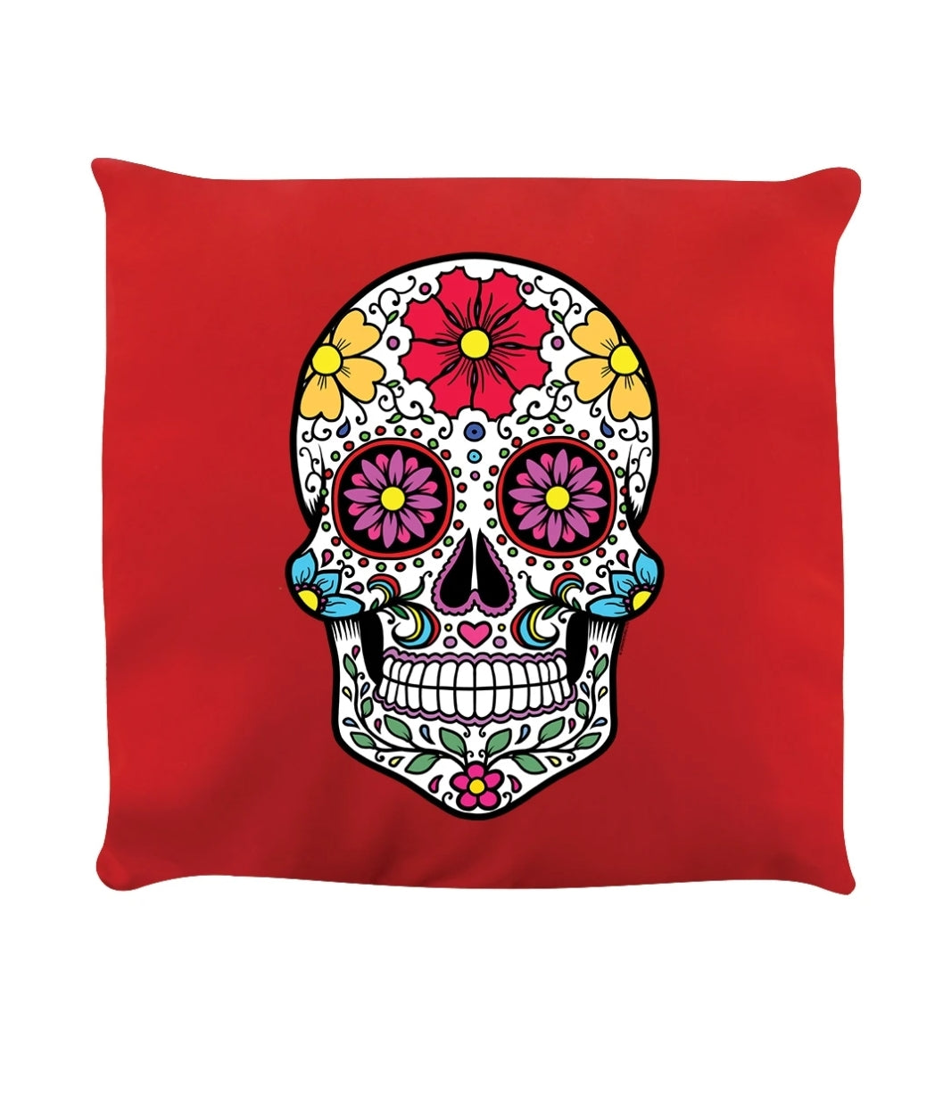 Sugar Skull Red Cushion