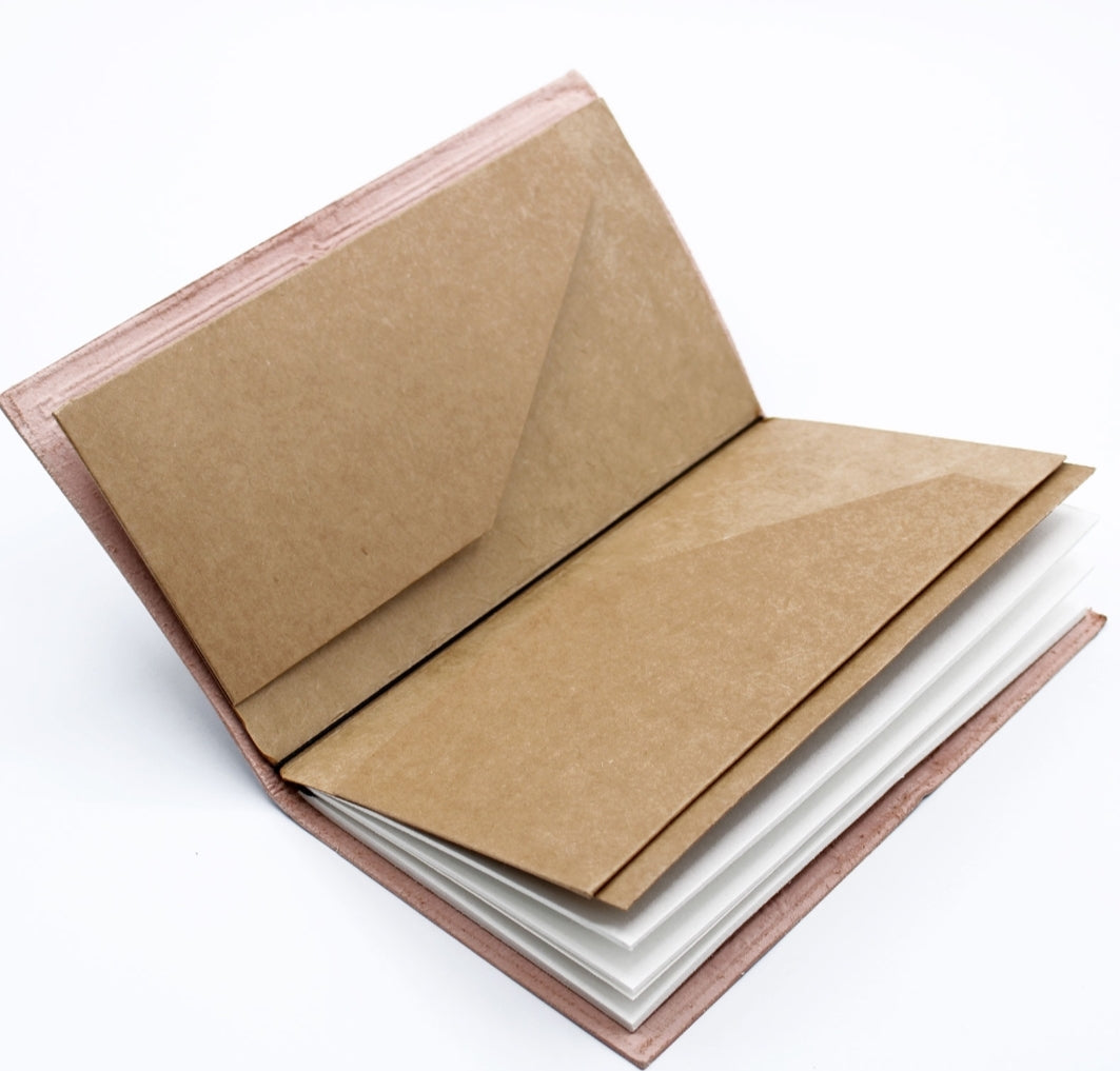Handmade Leather Journal - My Little Black Book - Black (80 pages)