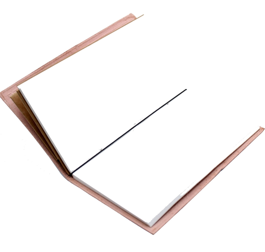 Handmade Leather Journal - Little Book of Big Plans - Red (80 pages)