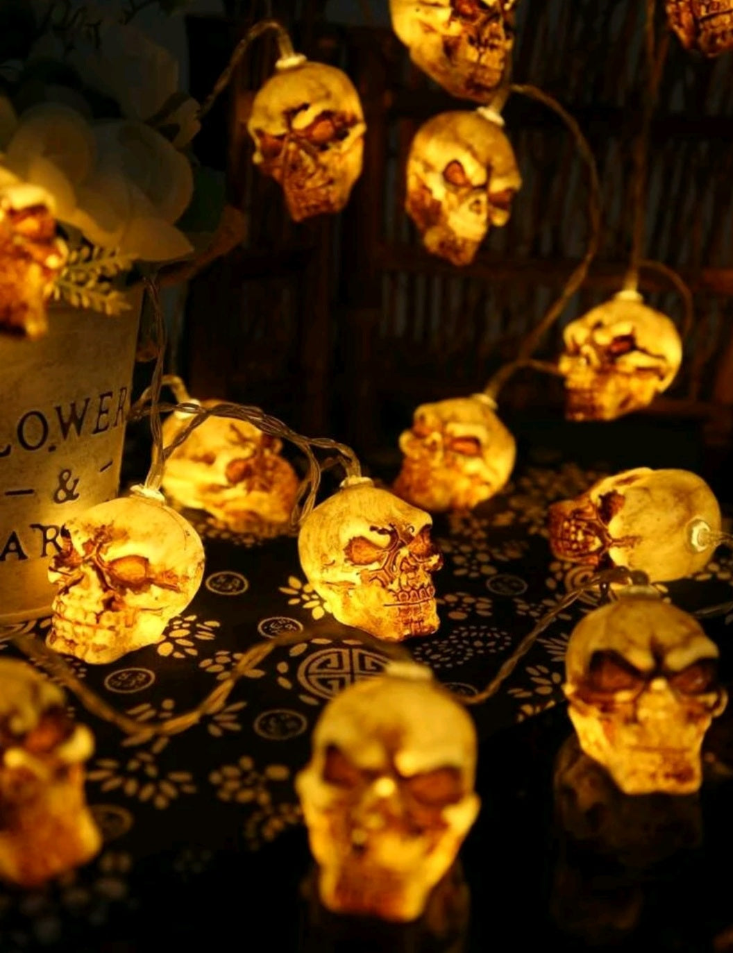 Skull String Lights