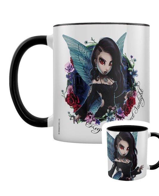 Hexxie Darla Keep Out Of Direct Sunlight Black Inner 2-Tone Mug
